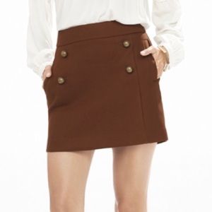 Express High Waisted A-Line Sailor Mini Skirt